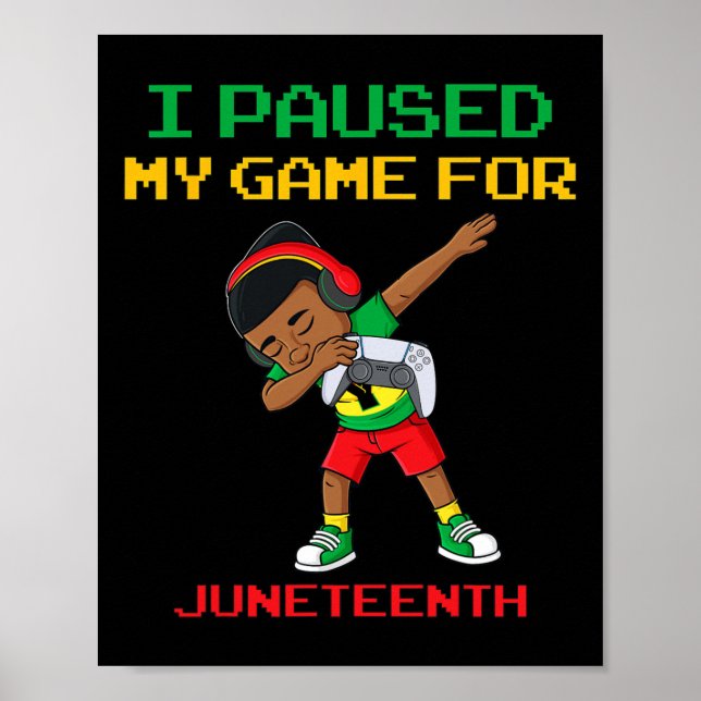 Affiche J'Ai Suspendu Mon Jeu Pour Les Jumeaux Dabbing Boy (Devant)