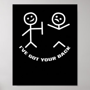 Affiche J'ai ton squelette d'Halloween de dos