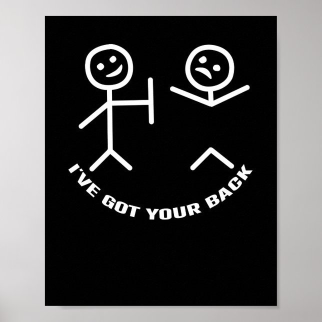 Affiche J'ai ton squelette d'Halloween de dos (Devant)