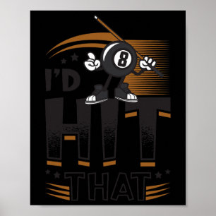 Affiche J'Ai Touché Ce Billard De Pool