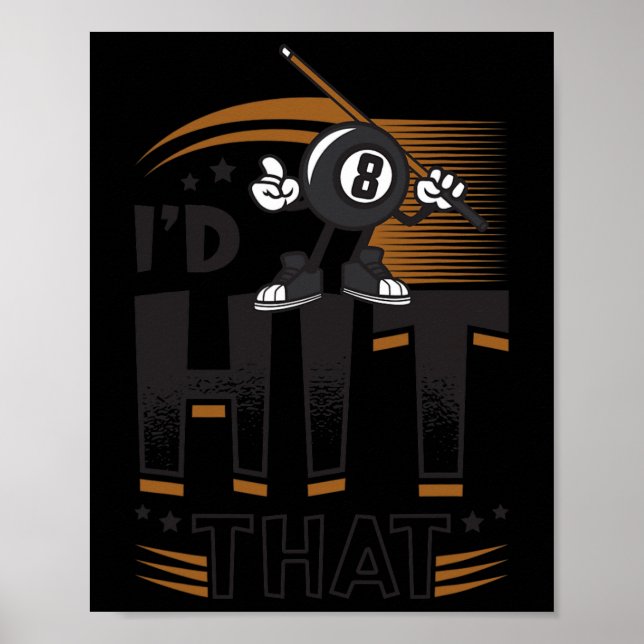 Affiche J'Ai Touché Ce Billard De Pool (Devant)