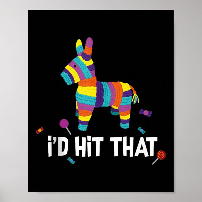 Affiche J'Ai Touché Le Débardeur Mexicain Pinata Cinco De  (Devant)