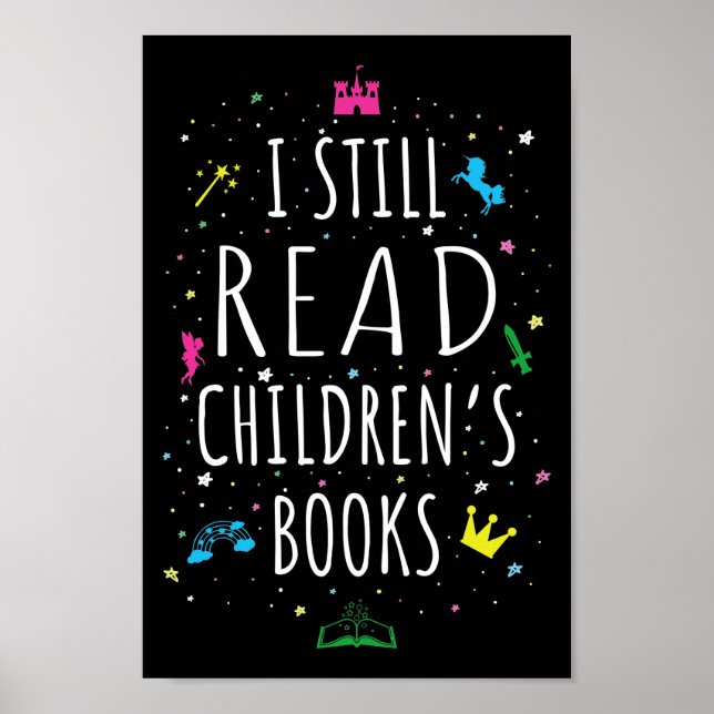 Affiche J'ai toujours lu des livres pour enfants I (Devant)