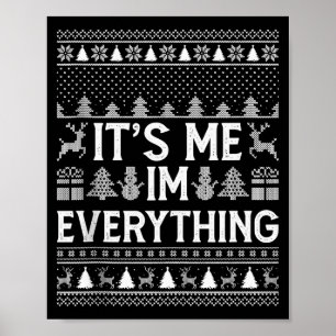 Affiche J'ai tout ce que je veux pour Noël, c'est moi, je