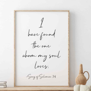 Affiche J'Ai Trouvé Celui, Chant De Salomon 3:4