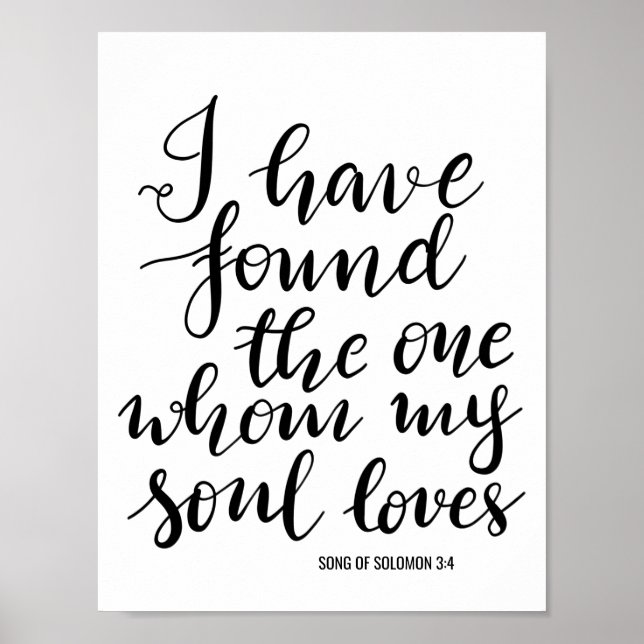 Affiche J'Ai Trouvé Le Seul Panneau Mariage manuscrit (Devant)