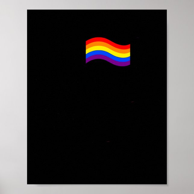 Affiche J'ai trouvé Uranus Arc-en-ciel Spaceman Astronaute (Devant)