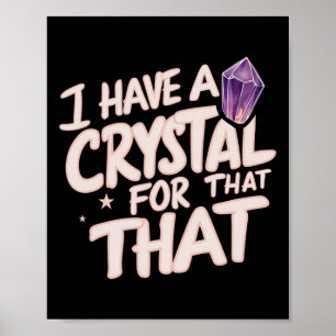 Affiche J'ai un cristal pour ça Namaste Chakra Gemstone