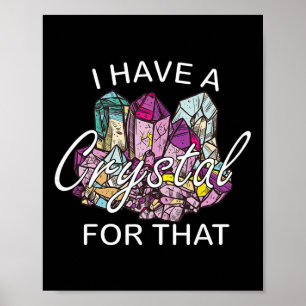 Affiche J'ai un cristal pour ça Namaste Chakra Yoga et