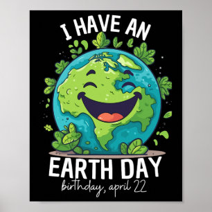 Affiche J'Ai Un Jour des terres Anniversaire Fête Enfants 