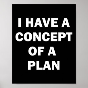 Affiche J'ai un plan de concept débat Kamala Trump