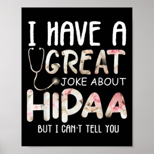 Affiche J'ai une blague sur Hipaa mais je ne peux pas vous