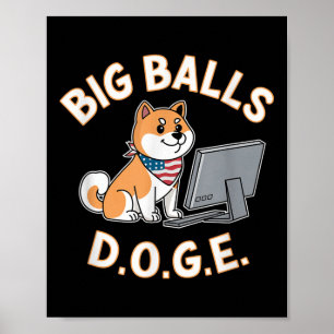 Affiche J'ai voté pour Big D.o.g.e