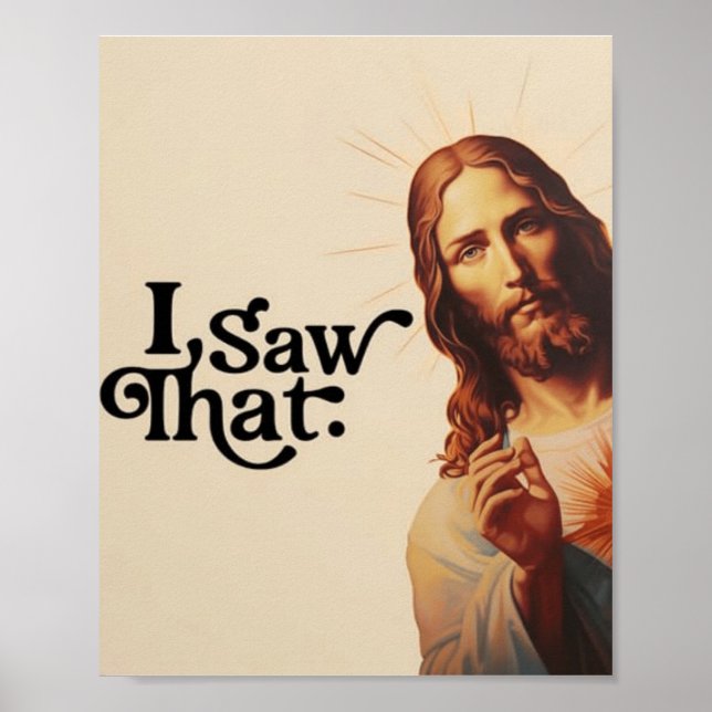 Affiche J'ai vu ça, Jésus Art, J'ai vu ce Jésus (Devant)