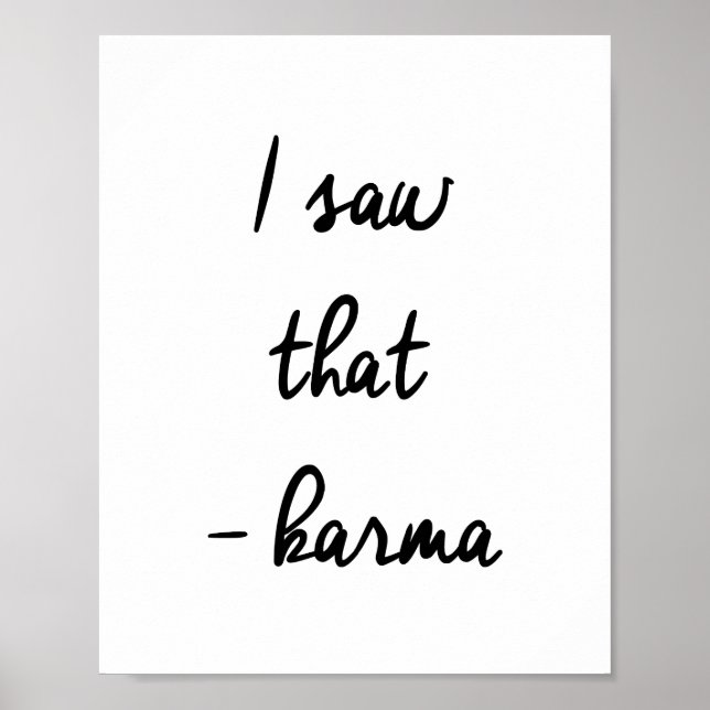 Affiche J'ai vu ça... Karma (Devant)
