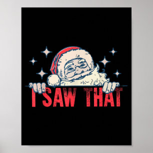 Affiche J'ai vu ce Père Noël drôle de vacances de Noël