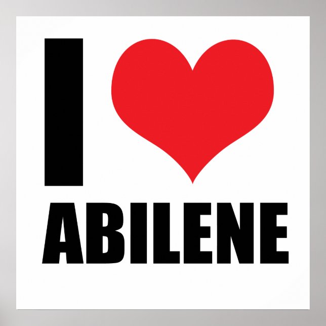 Affiche J'aime Abilene (Devant)