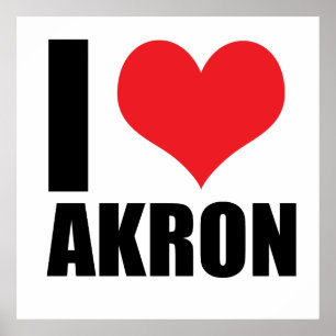 Affiche J'aime Akron