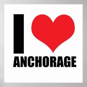 Affiche J'aime Anchorage
