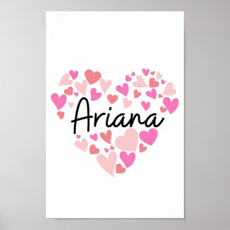 Affiche J'aime Ariana