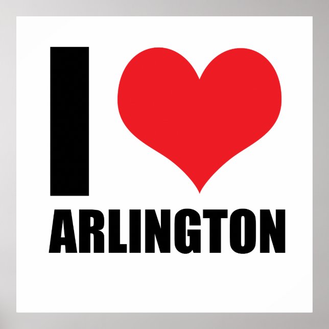 Affiche J'aime Arlington (Devant)
