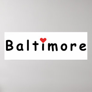 Affiche J'aime Baltimore