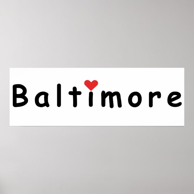 Affiche J'aime Baltimore (Devant)