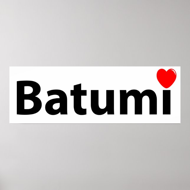 Affiche J'aime Batumi (Devant)