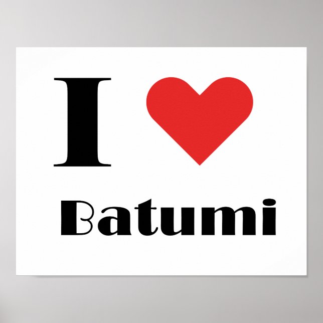 Affiche J'aime Batumi (Devant)