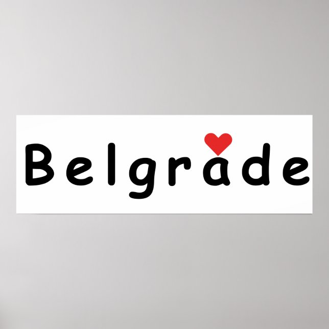 Affiche J'aime Belgrade (Devant)