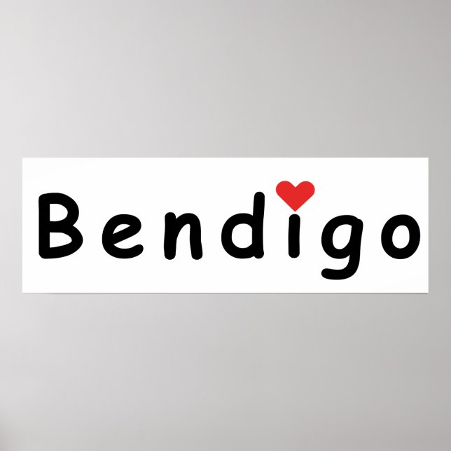 Affiche J'aime Bendigo (Devant)