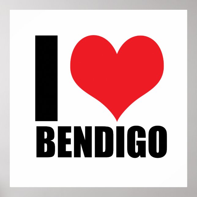 Affiche J'aime Bendigo (Devant)