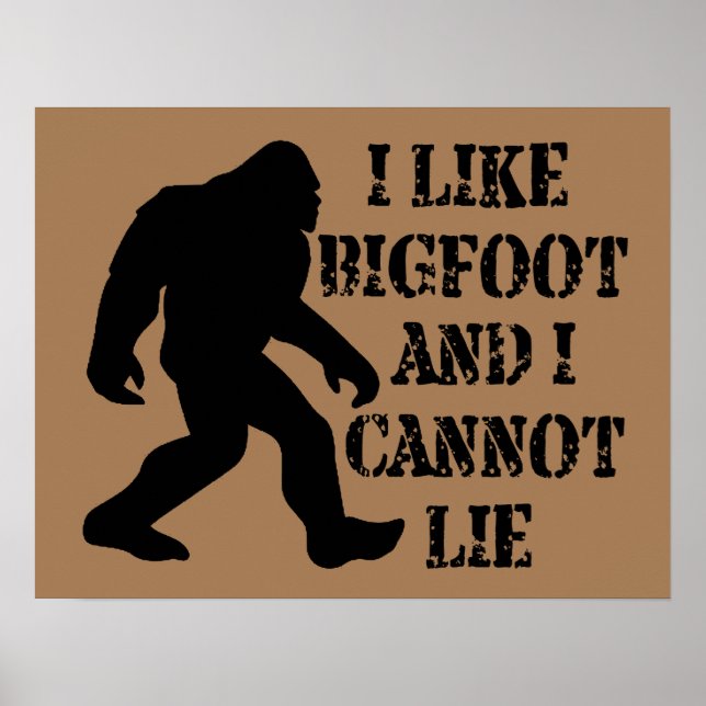 Affiche J'aime Bigfoot et je ne peux pas mentir (Devant)