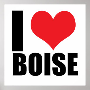 Affiche J'aime Boise
