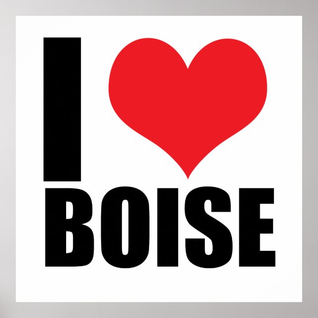 Affiche J'aime Boise (Devant)