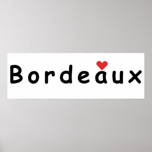 Affiche J'aime Bordeaux