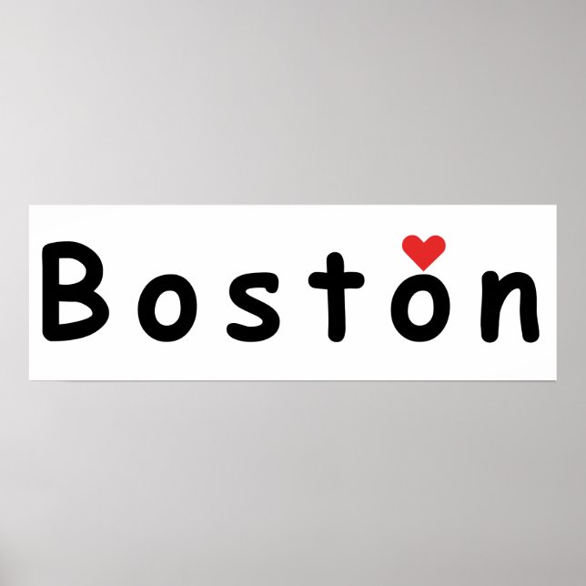 Affiche J'aime Boston (Devant)