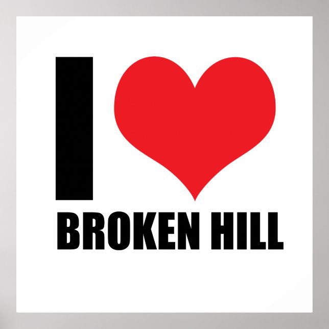 Affiche J'aime Broken Hill (Devant)