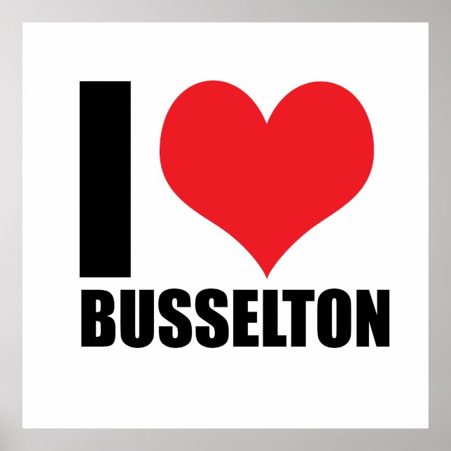 Affiche J'aime Busselton (Devant)