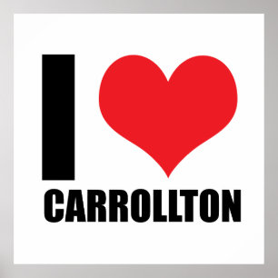 Affiche J'aime Carrollton