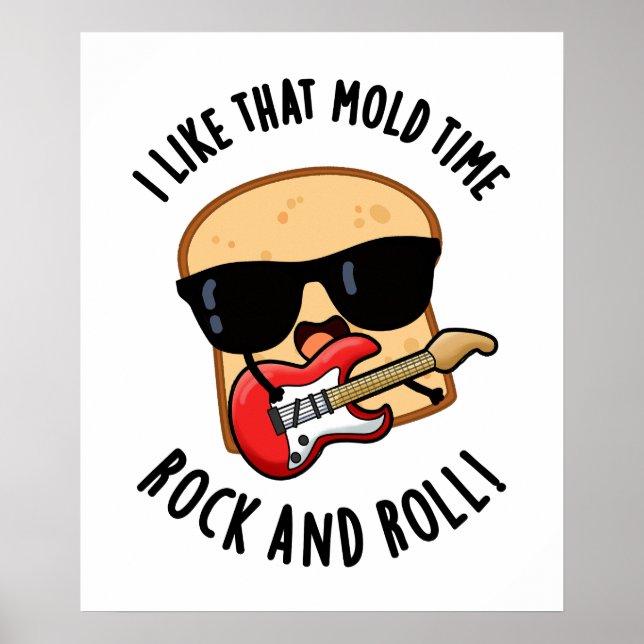 Affiche J'Aime Ce Mold Time Rock Et Roll Funky Pu Pain (Devant)