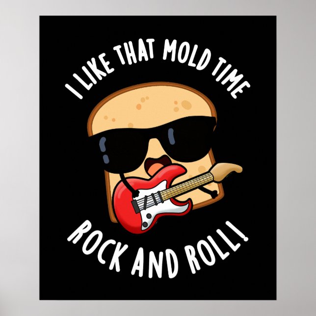 Affiche J'Aime Cette Roche De Moulage Et Roulez Dark BG (Devant)