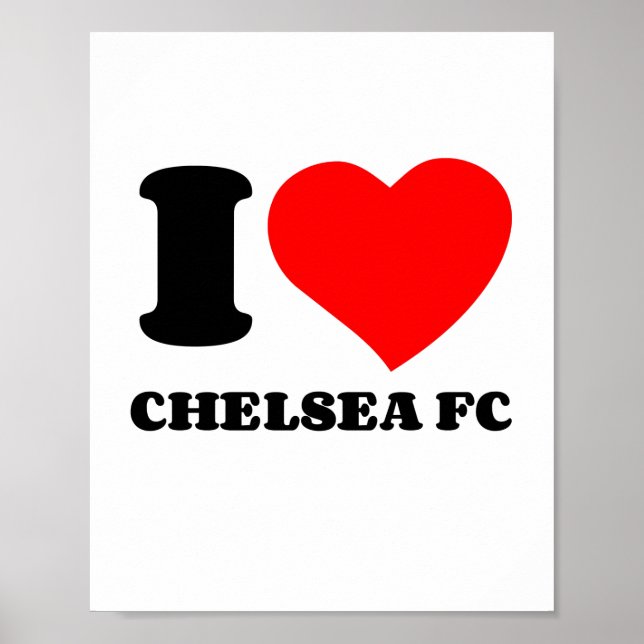 AFFICHE J'AIME CHELSEA FC (Devant)