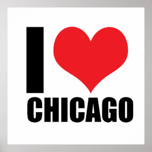 Affiche J'aime Chicago