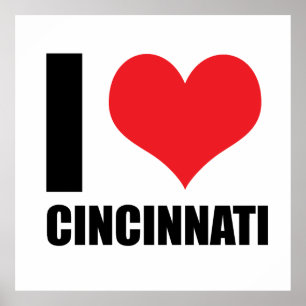 Affiche J'aime Cincinnati