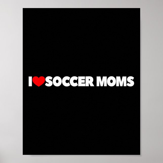 Affiche J'aime (cœur) les mamans de foot  (Devant)