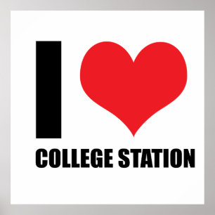 Affiche J'aime College Station