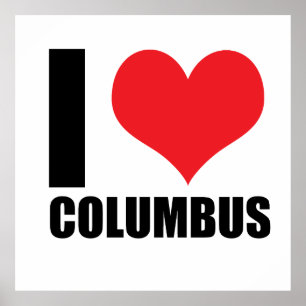 Affiche J'aime Columbus