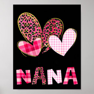 Affiche J'aime être appelée nana grand-mère valentine mère