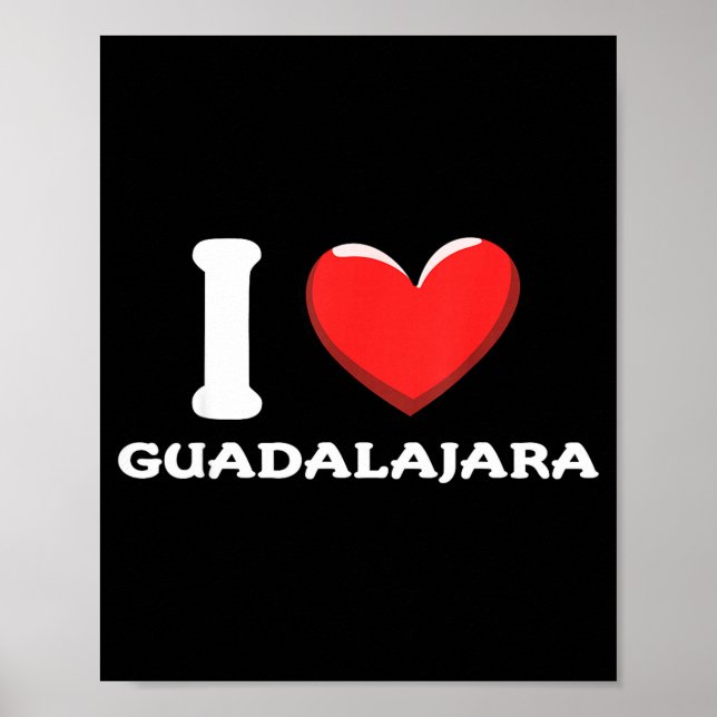 Affiche J'aime Guadalajara au Mexique _1 (Devant)